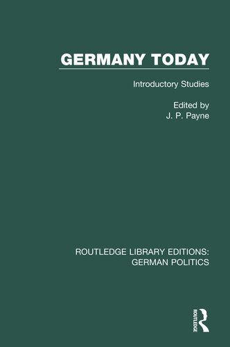 Germany Today: Introductory Studies