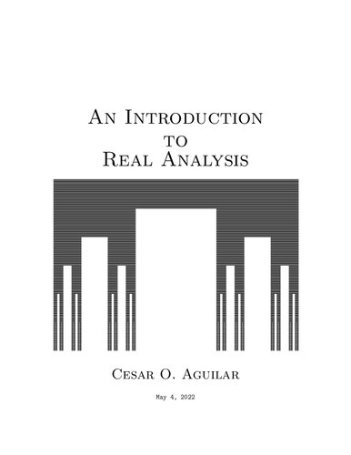 An Introduction to Real Analysis