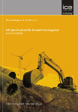 UK specification for ground investigation