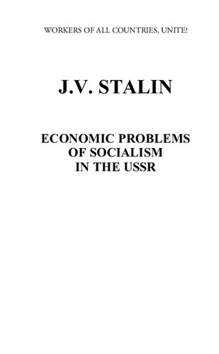 Economic Problems of Socialism in the USSR