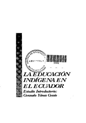 La educación indígena en el Ecuador