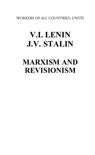 Marxism and Revisionism