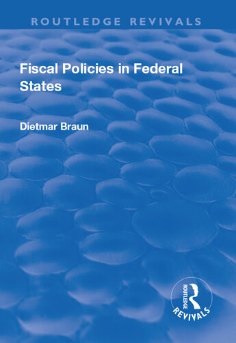 Fiscal Policies in Federal States