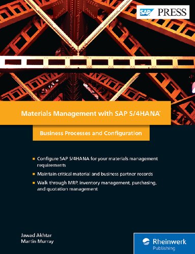 Materials Management with SAP S4HANA Business Processes and Configuration