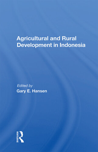 Agricultural and Rural Development in Indonesia