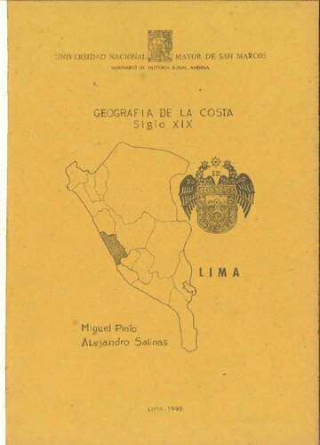 Geografía de la costa, siglo XIX. Lima (Cañete, Huarochirí)