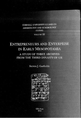 Entrepreneurs and enterprise in early Mesopotamia