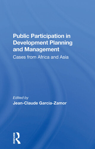 Public Participation in Development Planning and Management: Cases From Africa and Asia