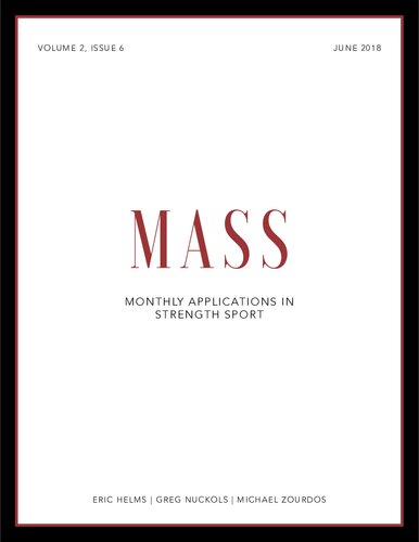 MASS - Volume 2 - Issue 6 - Monthly Applications in Strength Sport