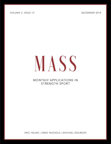 MASS - Volume 2 - Issue 12 - Monthly Applications in Strength Sport