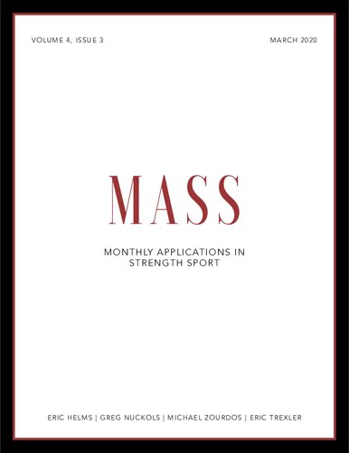 MASS - Volume 4 - Issue 3 - Monthly Applications in Strength Sport