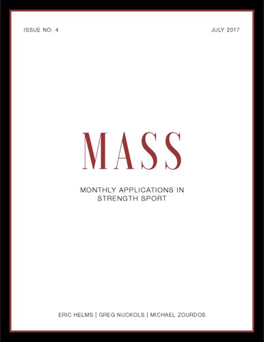 MASS - Volume 1 - Issue 4 - Monthly Applications in Strength Sport