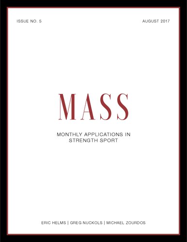 MASS - Volume 1 - Issue 5 - Monthly Applications in Strength Sport