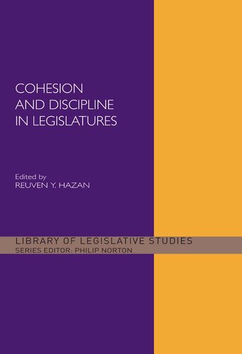 Cohesion and Discipline in Legislatures