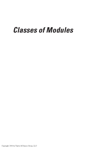 Classes of modules