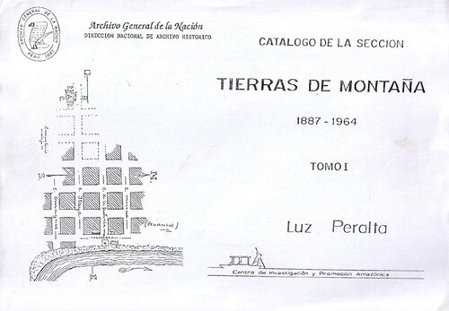 Catálogo de la sección Tierras de Montaña 1887-1964. Tomo I