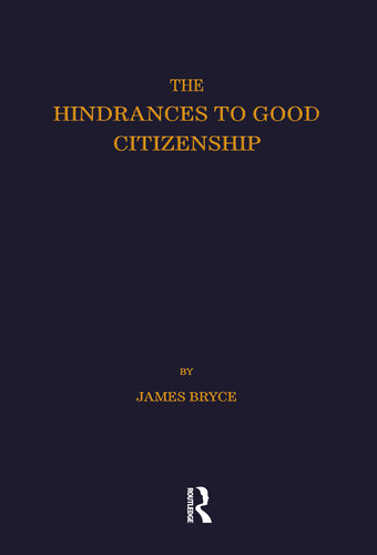 The Hindrances to Good Citizenship