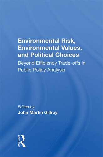 Environmental Risk, Environmental Values, and Political Choices: Beyond Efficiency Tradeoffs in Public Policy Analysis