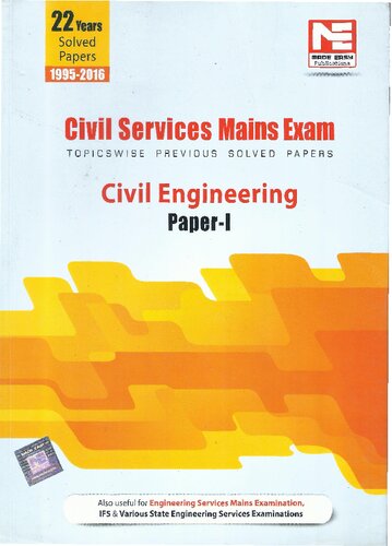 CSE(Mains)-Civil Engineering: Volume 1