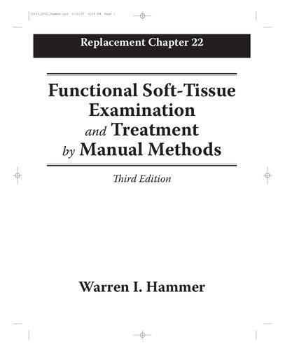 Functional Soft Tissue Examination and Treatment by Manual Methods -  Replacement chapter 22