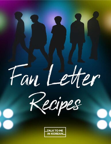 Fan Letter Recipes For K-Pop Fans