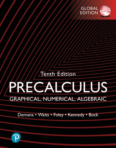 PRECALCULUS graphical, numerical, algebraic,