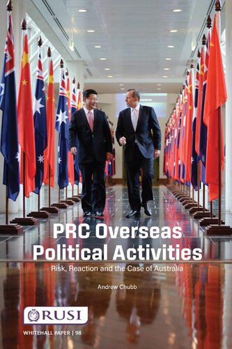 PRC Overseas Political Activities: Risk, Reaction and the Case of Australia