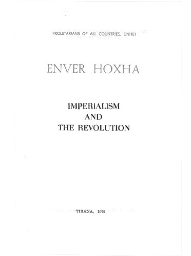 Imperialism and the revolution