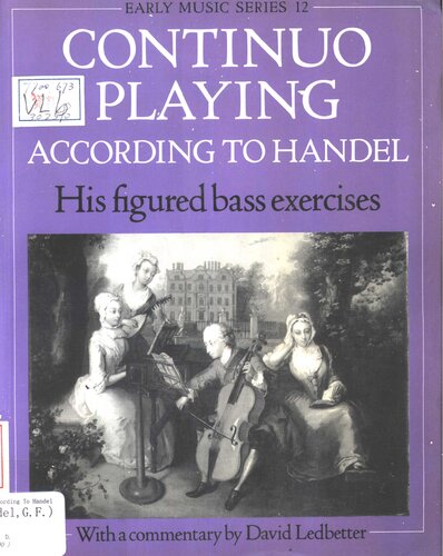 Continuo playing according to Handel His figured bass exercises