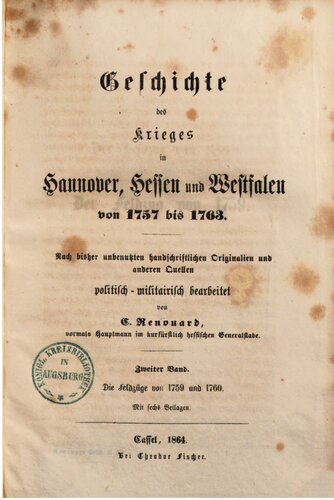 Die Feldzüge von 1759 und 1760