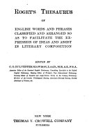 Roget's Thesaurus of English Words and Phrases ...