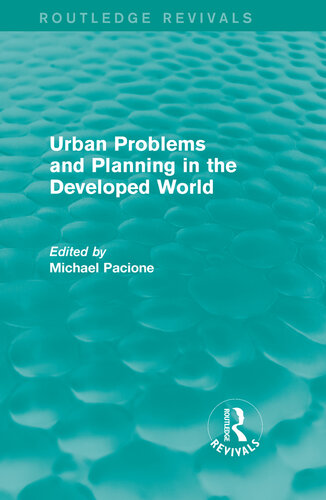 Urban Problems and Planning in the Developed World (Routledge Revivals)