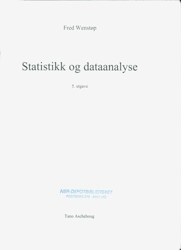 Statistikk og dataanalyse