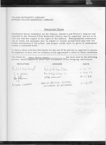 The Partido Accion Renovadora in the elections of 1964, 1966, and 1967