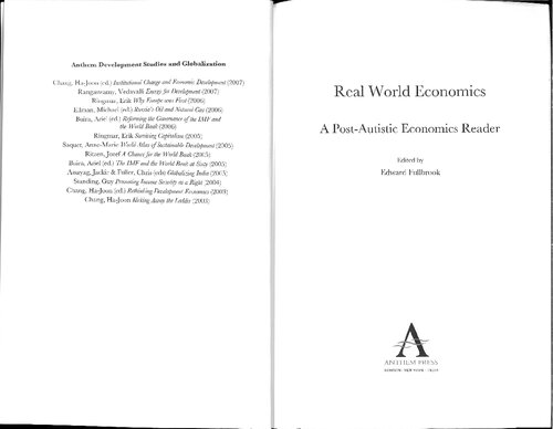 Real world economics : a post-autistic economics reader (-partial uploaded-)