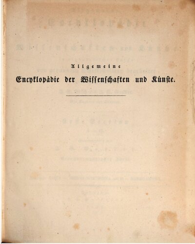 Allgemeine Encyclopädie der Wissenschaften und Künste in alphabetischer Folge / Nachträge Dacia bis Dziura-Wiatrzina und E bis Ebergassing