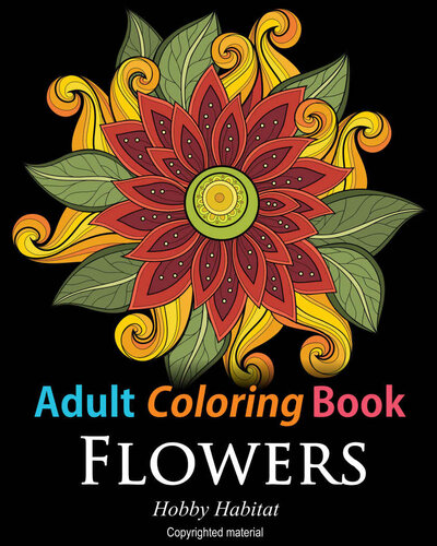 Adult Coloring Book: Flowers