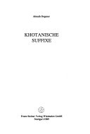 Khotanische Suffixe