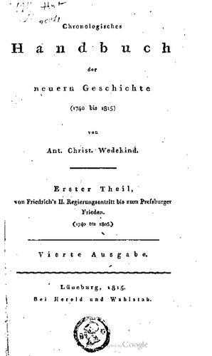 Vom Regierungsantritt Friedrichs des Großen bis zum Pressburger Frieden (von 1740 bis 1805)