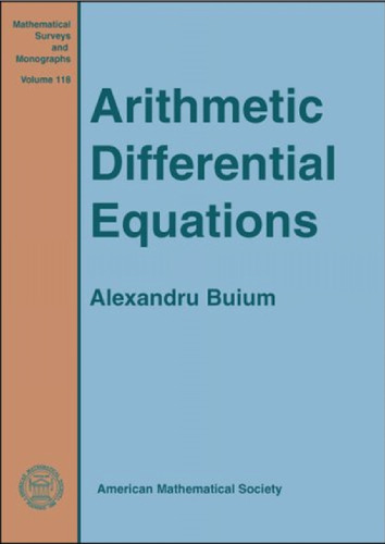 Arithmetic Differential Equations 