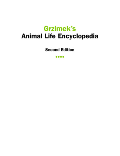 Grzimek's Animal Life Encyclopedia. Birds 3