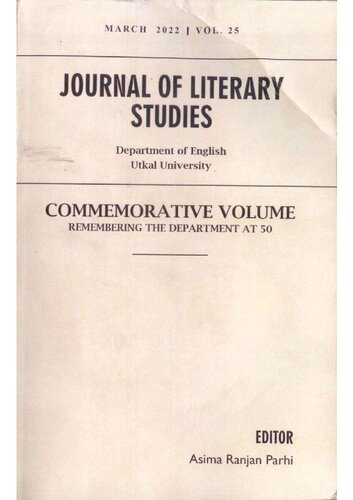 Annual 
JOURNAL OF LITERARY STUDIES Golden Jubilee Commemorative Volume [XXV, 2022, Vol. 25  ed.]