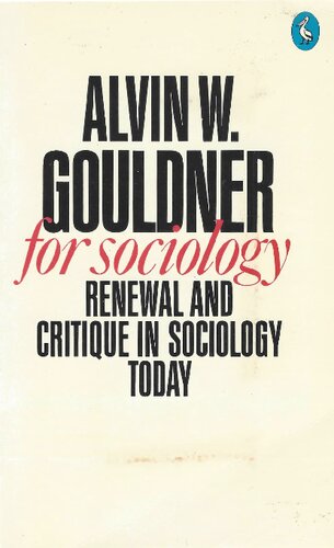 For Sociology. Renewal and Critique in Sociology Today