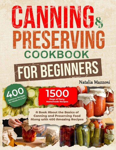 Canning and Preserving Cookbook for Beginners