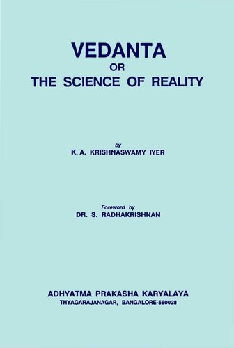 Vedanta or The Science of Reality