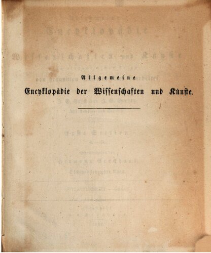 Allgemeine Encyclopädie der Wissenschaften und Künste in alphabetischer Folge / Gottähnlichkeit bis Graaf