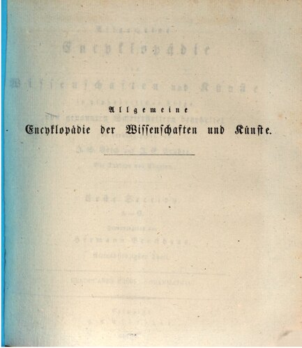 Allgemeine Encyclopädie der Wissenschaften und Künste in alphabetischer Folge / Gradiscaner Krieg bis Grammatico