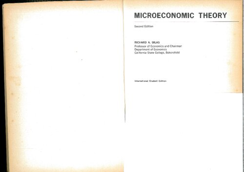 Microeconomic theory