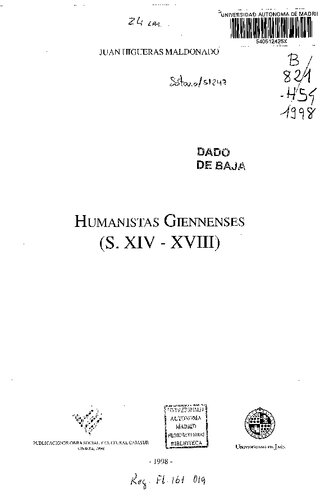 Humanistas giennenses, s. XIV-XVIII