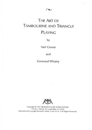 The Art of Tambourine and Triangle Playing